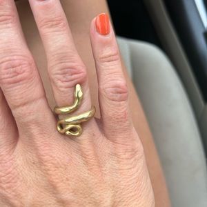 Snake Ring Brass (adjustable)